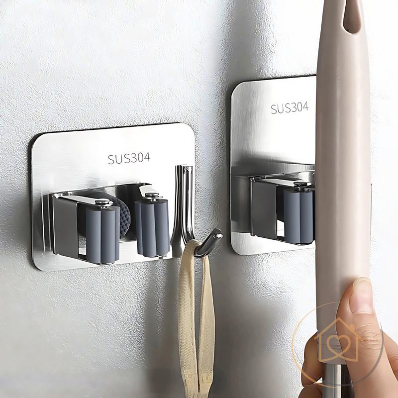 Premium Wall Mounted Mop and Broom Holder