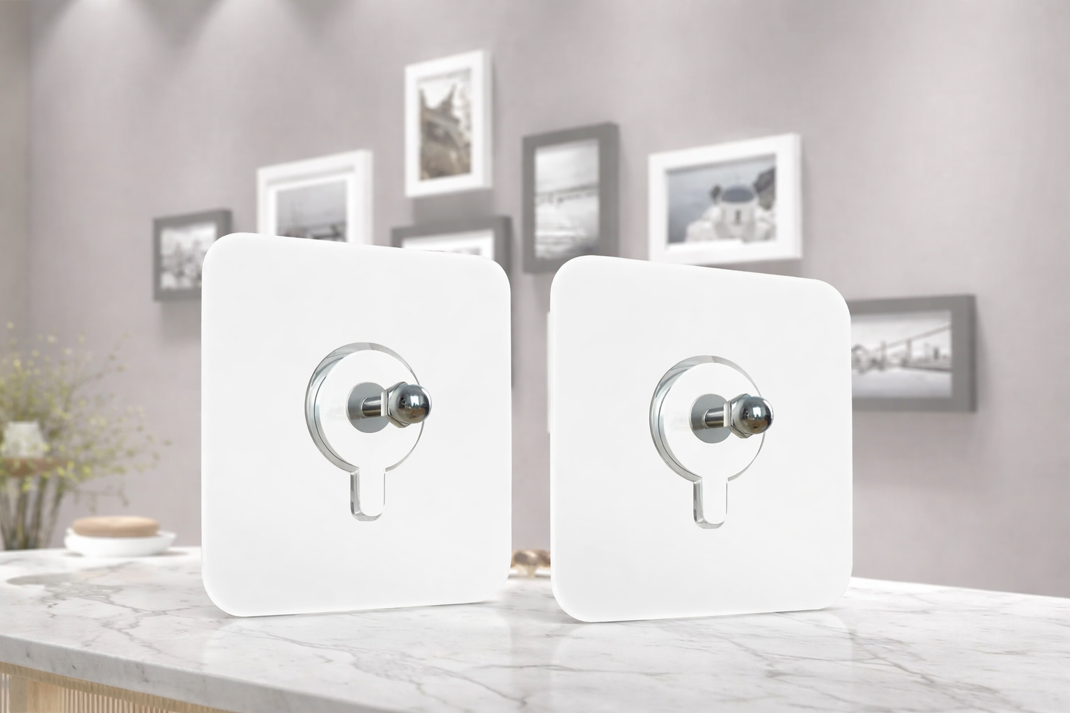 No-Drill Adhesive Wall Mount with Screws