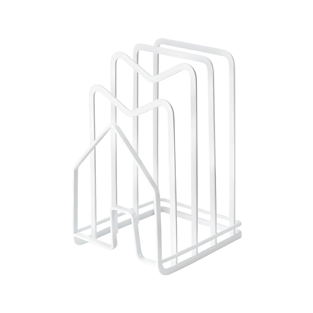 White Chopping Board Holder Organizer