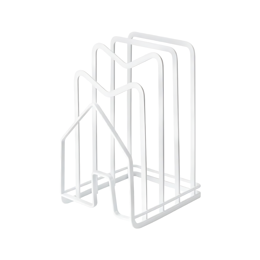White Chopping Board Holder Organizer