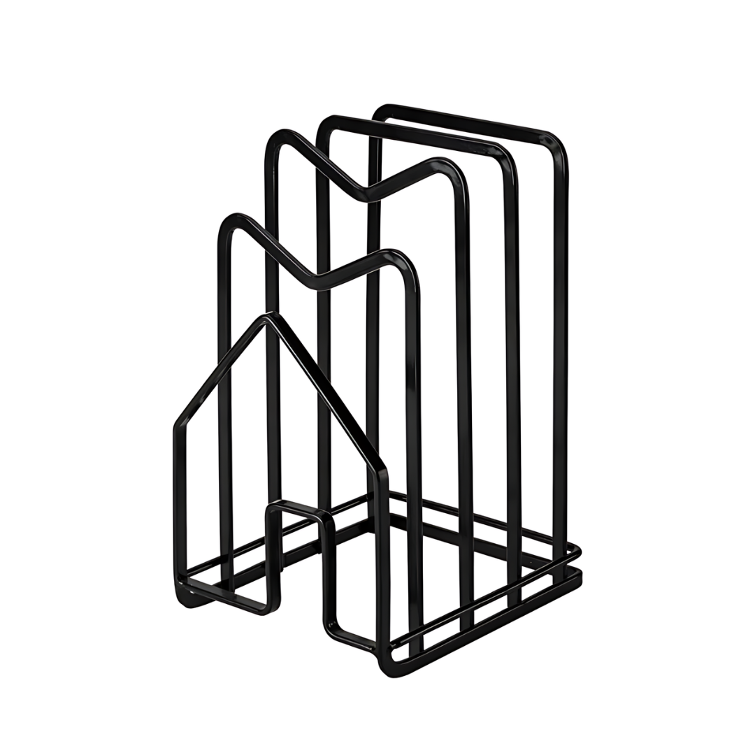 Black Chopping Board Holder Organizer