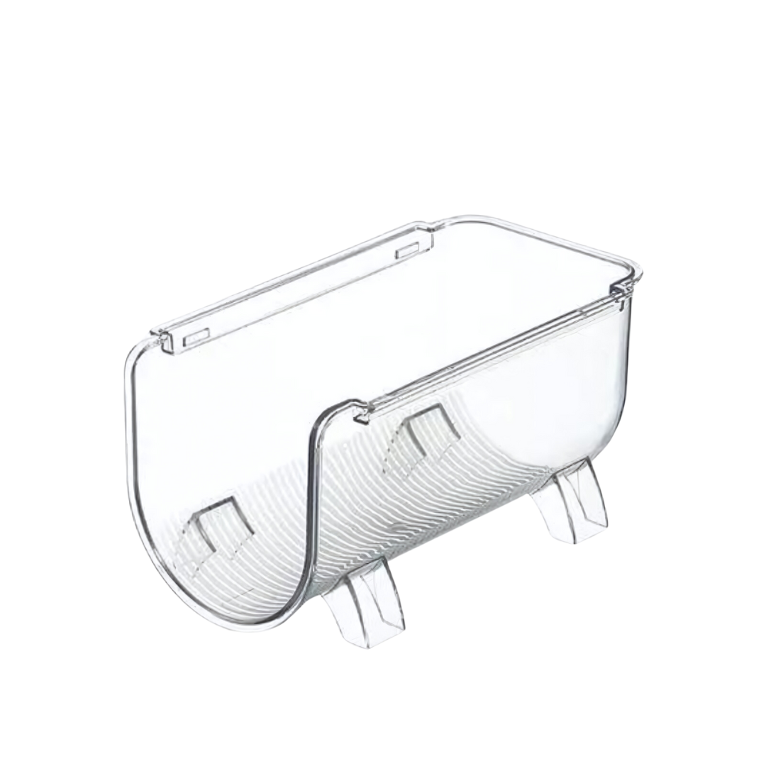 single clear water bottle organizer, empty
