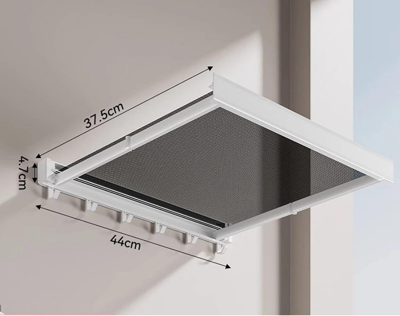 Space Saving Foldable Clothes and Hat Rack with Hooks for Bathroom and Balcony